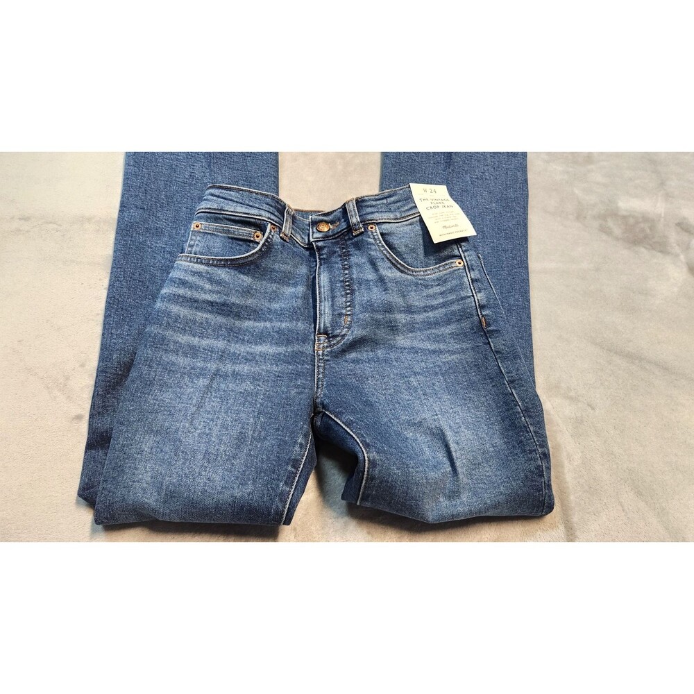 Madewell Women's‎ Size 24 Lakewood Wash Vintage Flare Crop Jeans NWT